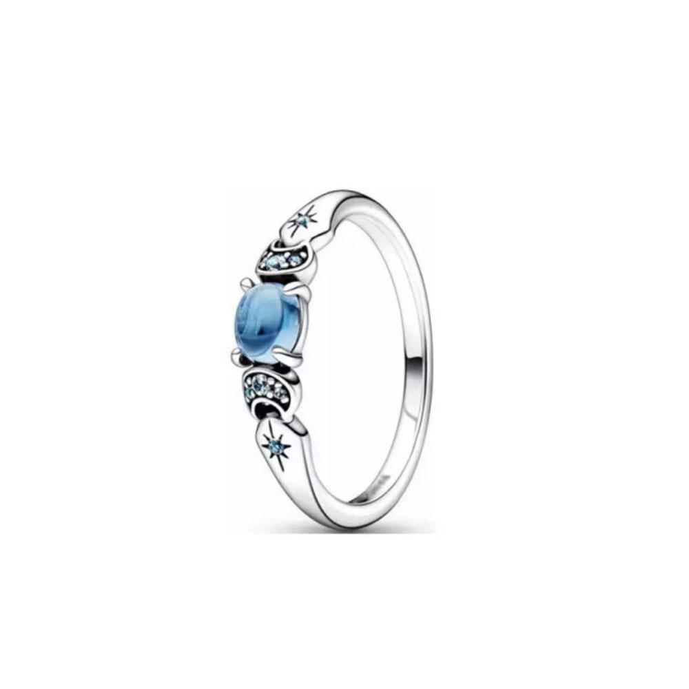 925 Silver, Heart-Shaped, Floral, Sun Moon Rings Suitable for Delicate Jewelry for Women At Wedding Parties