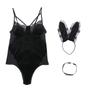 Sexy Dessous, niedliche Häschen-Mädchen-Uniform, einteiliger, enger Häschen-Anzug