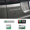 Pegatina Metálica Trasera Compatible para Land Rover Range Rover, Evoque, Velar, Discovery y Defender