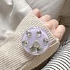 Rhinestone Cat Claw Solid Color Ring Round Telescopic Mobile Phone Airbag Bracket Paste Niche Girl Decoration