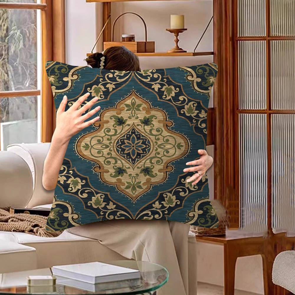 Badik Indonesia Batik Design Pillow Anime Pillow Sofa Bed Head Pillow Cover Cushion Cover 45x45 Cm Fashion