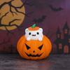 Cartoon 3D Printed Pumpkin Cat Statue Exquisite Miniature Sculpture Toy Figures  Party