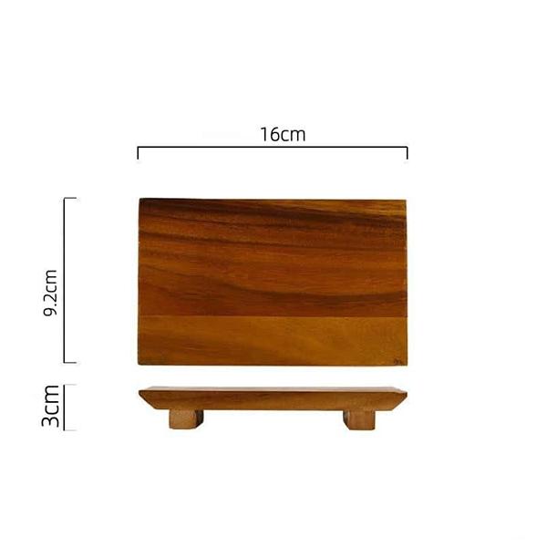Dishes Plates Customized Wood Service Tray Plate Wooden Coffee Snack Fruit Tea Cake Plate for Home Display Tray