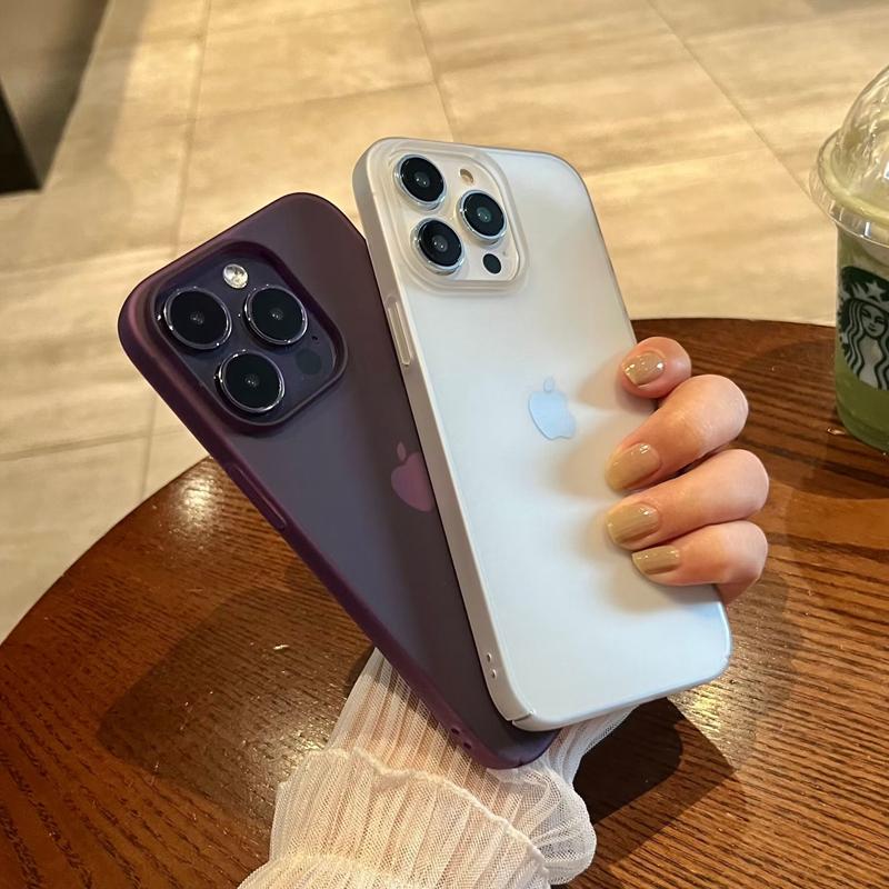 Luxuriöse transparente matte Handyhülle für iPhone 15 14 13 12 11 Pro Max Plus Ultradünne klare stoßfeste Bumper-Abdeckung