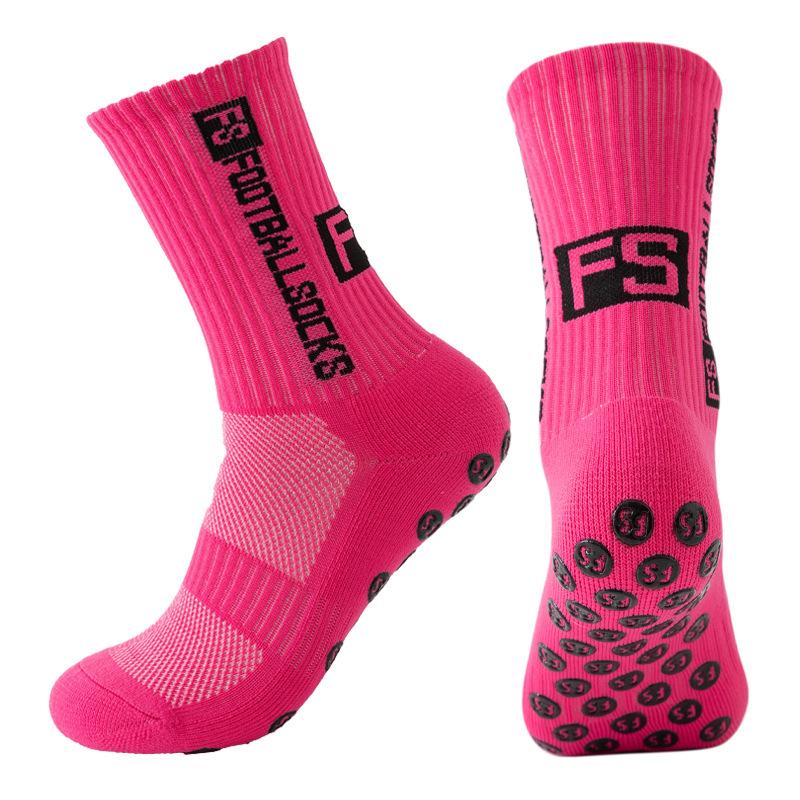 FS Glue Non-Slip Mid-Calf Breathable Sweat-Wicking Football Socks for Men and Women
