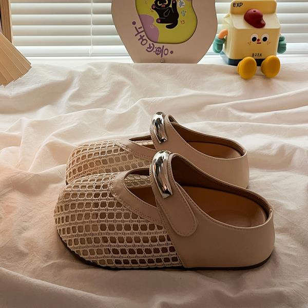 

Fashion House Slippers Platform Summer Women s Shoes Fretwork Heels Loafers Increased Internal Pantofle Slides Cover Toe 2025 Increased 35