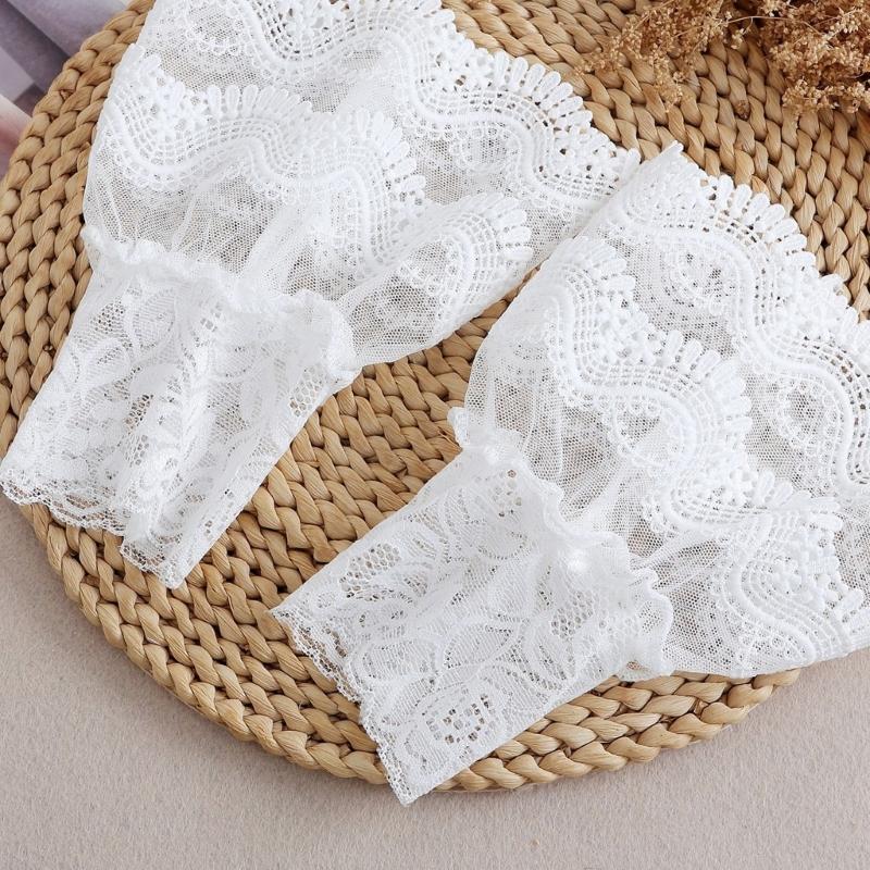 Breathable Lace Detachable Sleeve Wrist Cuffs Sleeves Multipurpose Arm Covers For Office Women Formal Event Daily Outfit