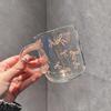 Love Glass Mug With Diamond Handle, High-Value Drinking Cup, Milk Coffee Cup For Girls