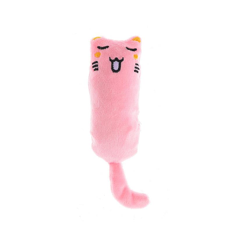Giocattolo per Gatti a Forma di Pollice con Erba Gatta, Espressione Divertente e Carina, Morbido Peluche di Carta Cartoon, Suono Morso Resistente