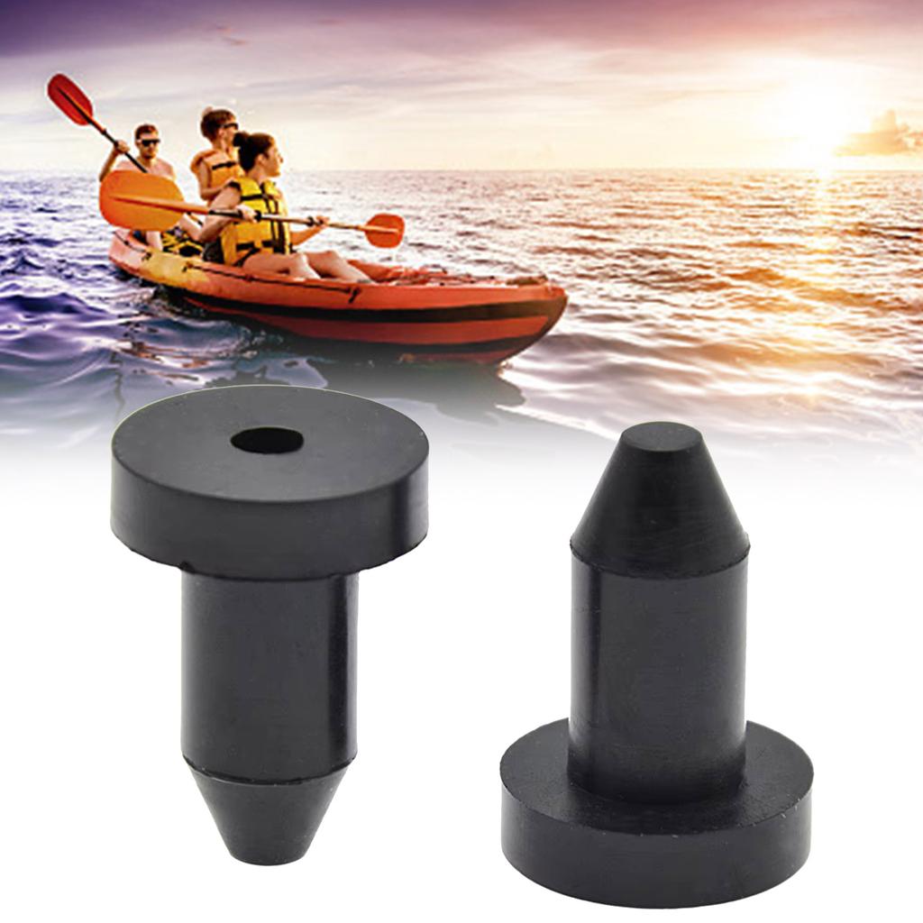 4 Pezzi Tappi di Scarico per Kayak Push Accessorio di Riparazione per Kayak Tappi di Scarico per Kayak da 1/2'' Tappi di Scarico in Gomma per Kayak