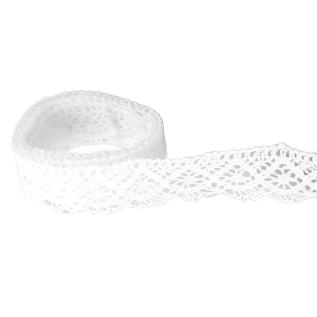Lace Ribbon Cotton Thread 20 Yards Hollow Decorative Accessories for Clothing Decoration DIY Curtain