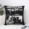 Metallband Musik Kissenbezug Polyester Kissenhülle Dekorationen Deftones Punk Rock Zierkissenbezug Hülle Sitz Reißverschluss 45*45cm