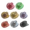 Modischer Cowgirl-Hut mit Glitzer-Pailletten und verstellbarem Seil, Westernhut, winddicht