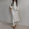 Fat Mm Large Size Women's Clothing New Spring and Autumn Lazy Wind Long Dress with Coat Knee Bottom Skirt
