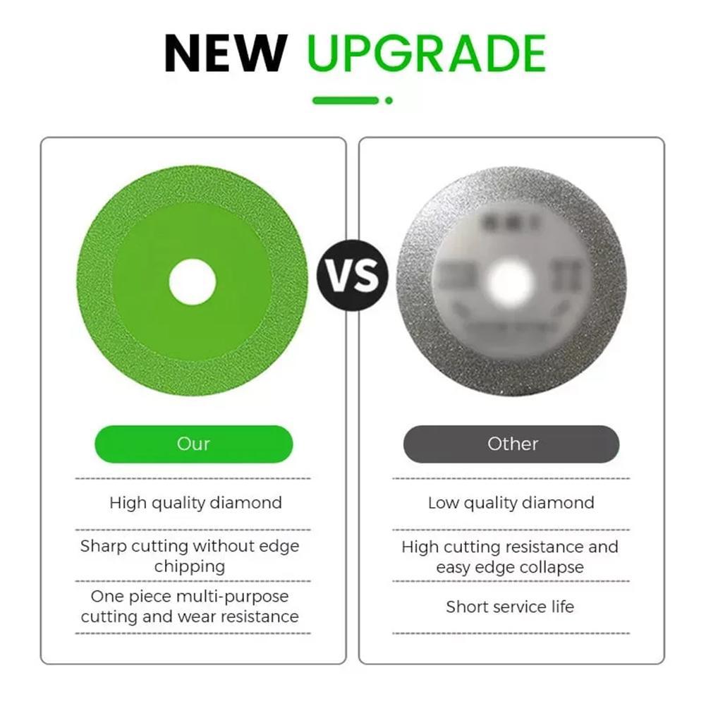60/80mm Glass Cutting Disc Ceramic Tile Jade Crystal Wine Bottle Grinding Diamond Ultra-thin Saw Blade Glass Cutting Blade