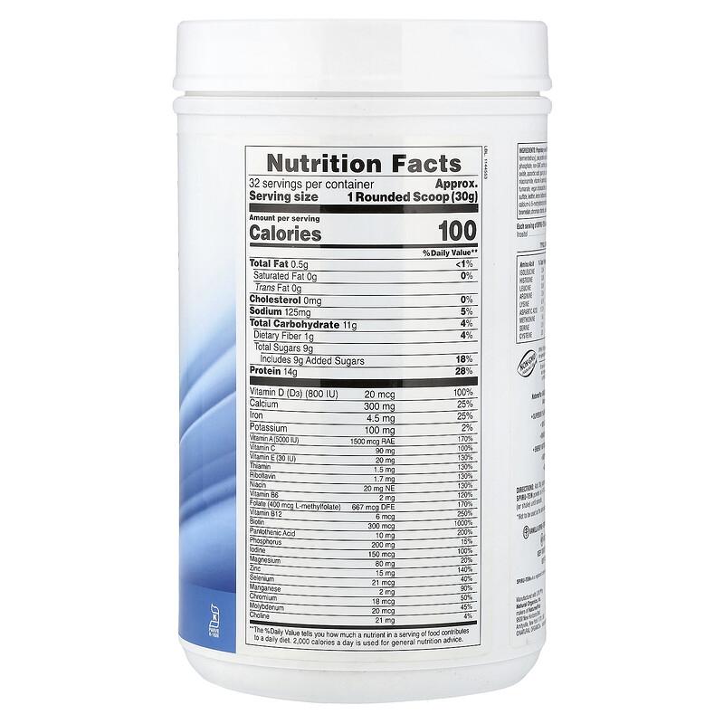Spiru-Tein®, Protein Powder Meal, Vanilla, 2.12 lbs (960 g)