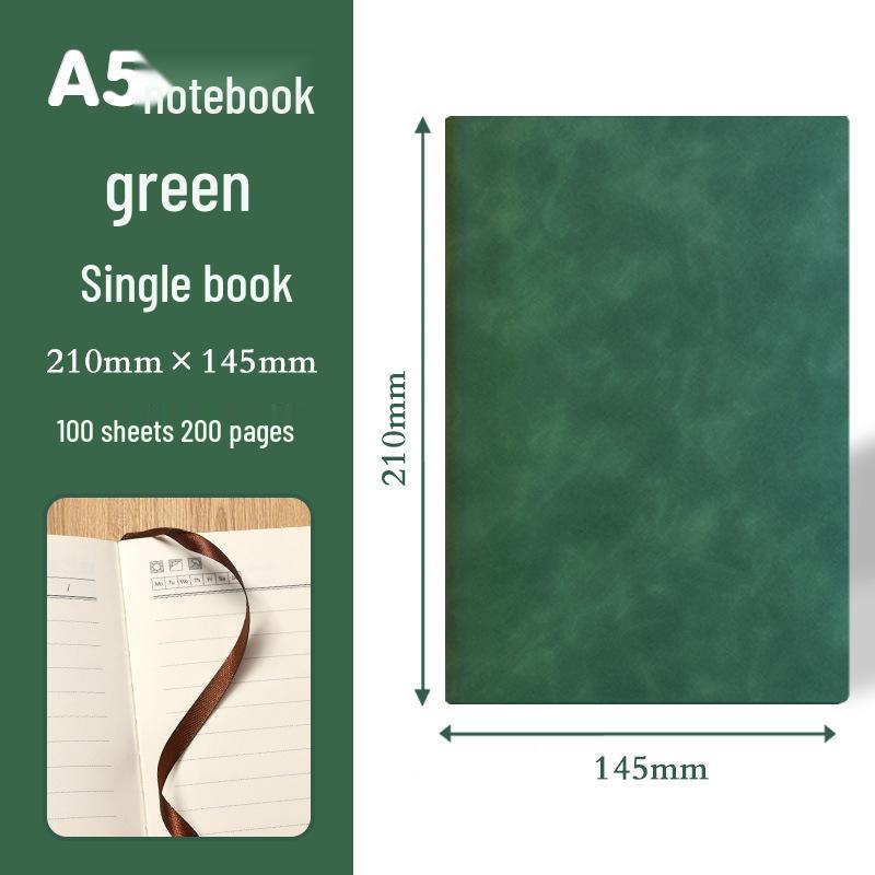 High-End Soft Leather Business Notebook with Magnetic Buckle and Custom Logo - Ideal Gift Set