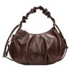 Fashion pleated messenger bag women's 2025 new niche high-end handbag simple shoulder underarm women's bag