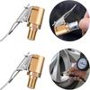Auto Band Luchtnippel Inflator Pomp Klep Connector Clip-on Adapter Auto Messing 8mm Band Wielventiel Voor Opblaaspomp