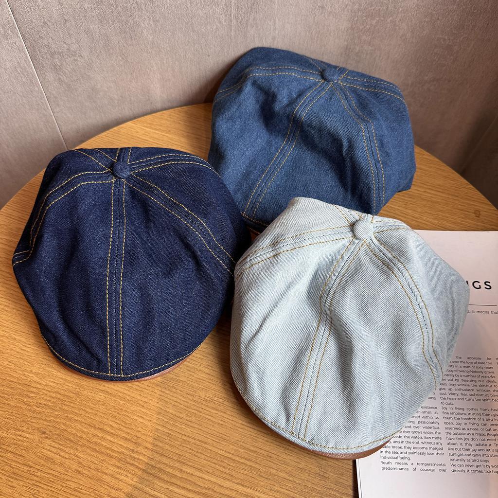Vintage Denim Cap With Breathable Sunshade For Women Spring Summer Fashion