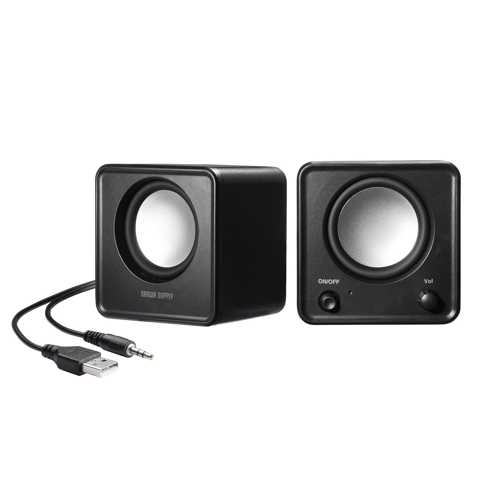 

Компактный ПК-динамик Sanwa Supply (Питание от USB) MM-SPL23UBK чёрный