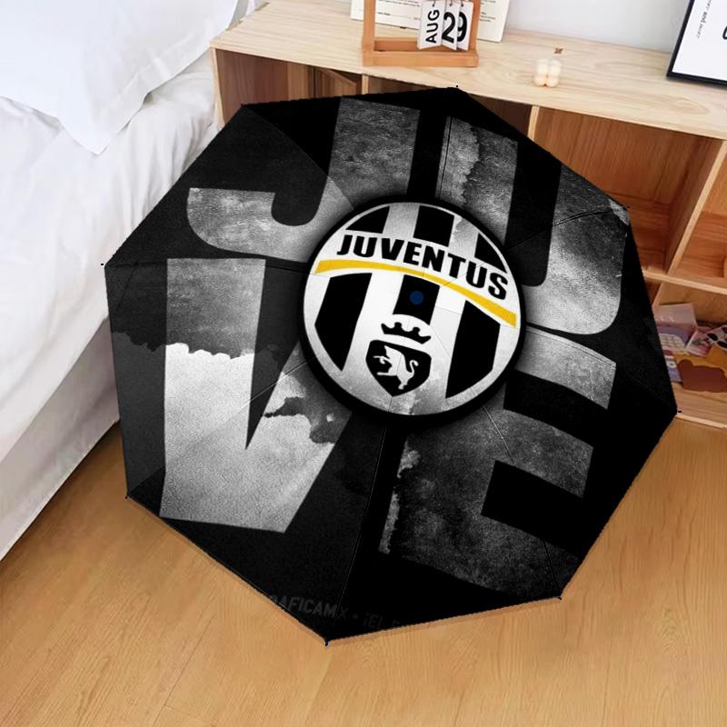 1PC Juventus Football Club Printed Umbrella Folding umbrella, automatic umbrella 8-Frame for Travel, camping Fan gifts Christmas Gifts