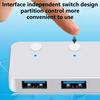 Portable USB 3.0 4 Port Hub with Individual Switches for Easy Peripherals Connection Fast Data Transfer Plugs and Play