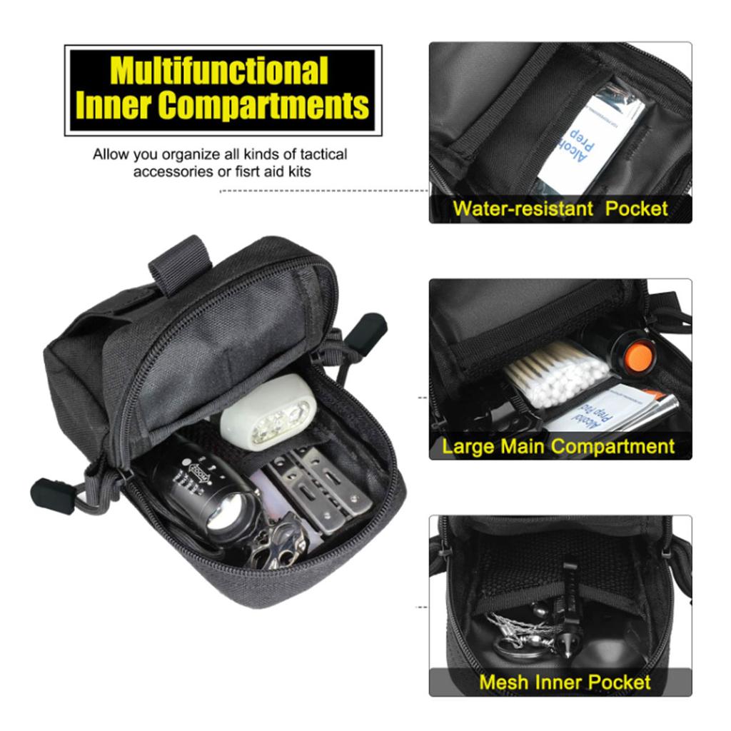 Taktische Molle Tasche Hüfttasche Outdoor Herren EDC Werkzeugtasche Utility Gadget Organizer Weste Pack Tasche Handyhülle