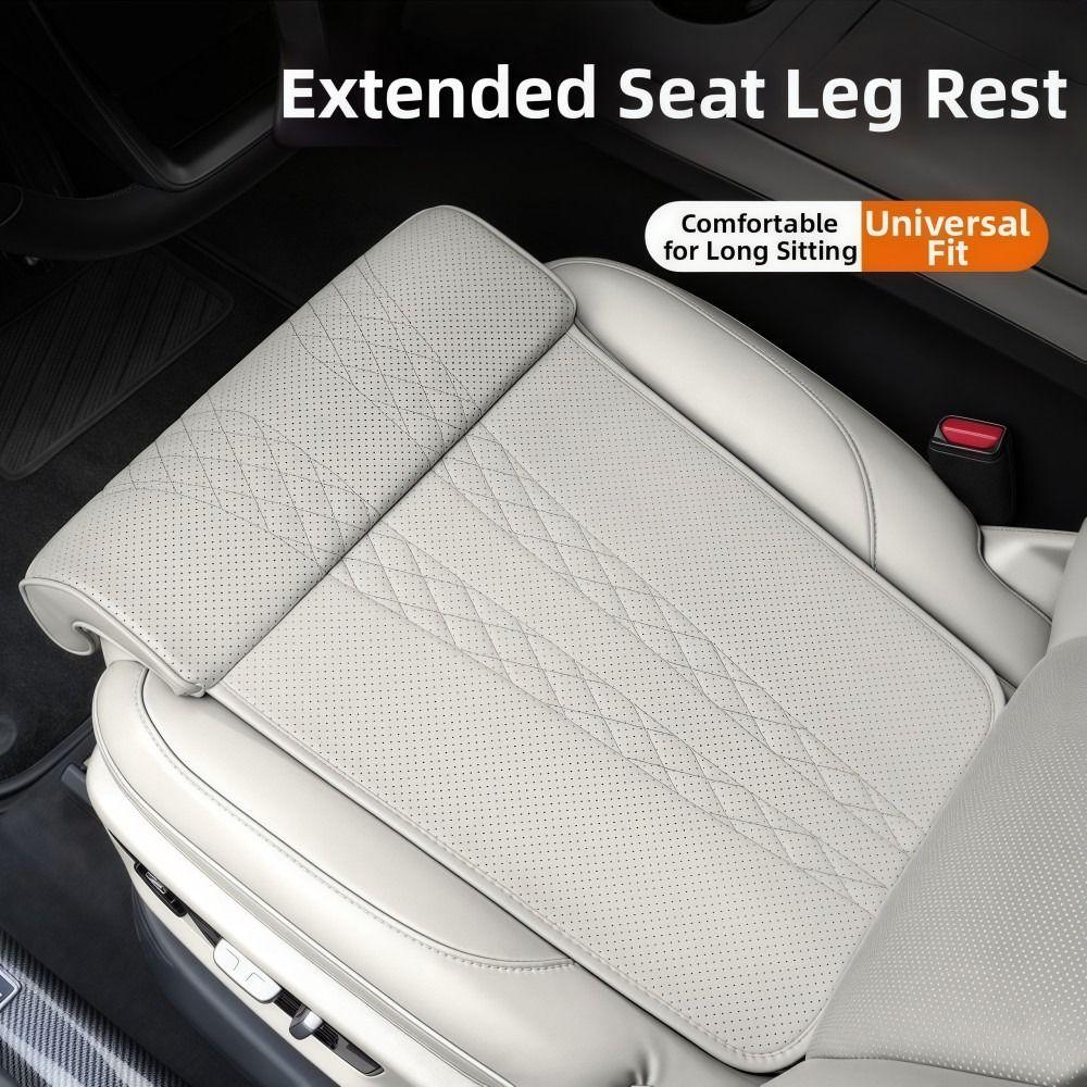 Universal Car Seat Leg Support Pad Memory Foam Breathable Seat Extender Leg Cushion Comfort Leather Seat Cushion For Long Drive