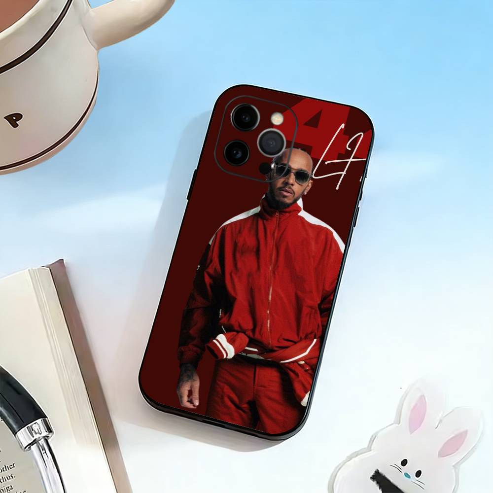 44 L-Lewis H-Hamilton Phone Case Silicone Soft For IPhone 17 16 15 14 13 12 11 X XR Plus Pro Max Plus