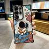 Astronaut Rocket Funda For Samsung S26Ultra Phone Case For Galaxy S25 FE S26 S24 S23 S22 S21 Ultra S20 Plus S25FE 5G Clear Cover