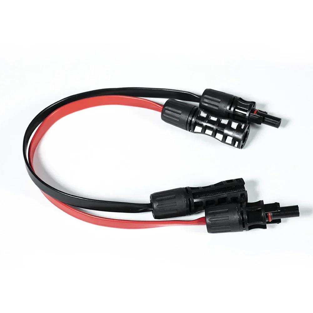 

1Pair Solar Panel Flat Photovoltaic Extension Cable For Connecting Inverters Photovoltaic Installation Connection Line Connector China Mainland