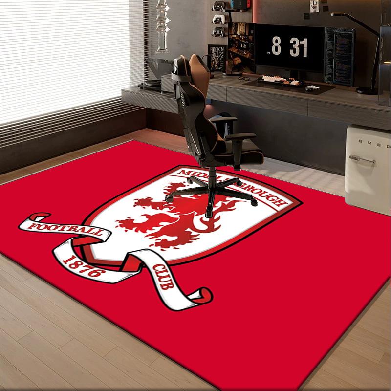 1PC rug Red Lion Football Club Carpet, Chair Rug,Area Rug for Office Bedroom living rooms bedroom, Doormat decor Christmas fan gifts