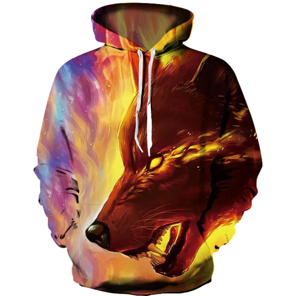 New Fashion Eagle Hoodie Funny Hooded Sweatshir Men's and Women's Long Sleeve Animal Pullover Shirt