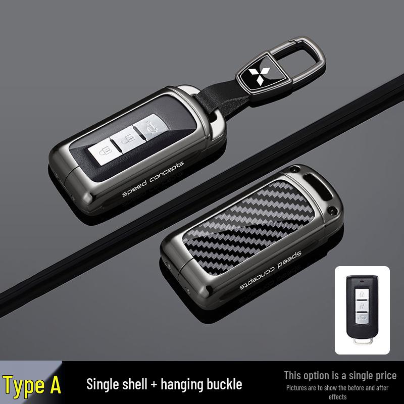 Mitsubishi Outlander Key Cover for 2016/18/19 Models - Universal Car Keyring Holder for Men and Women