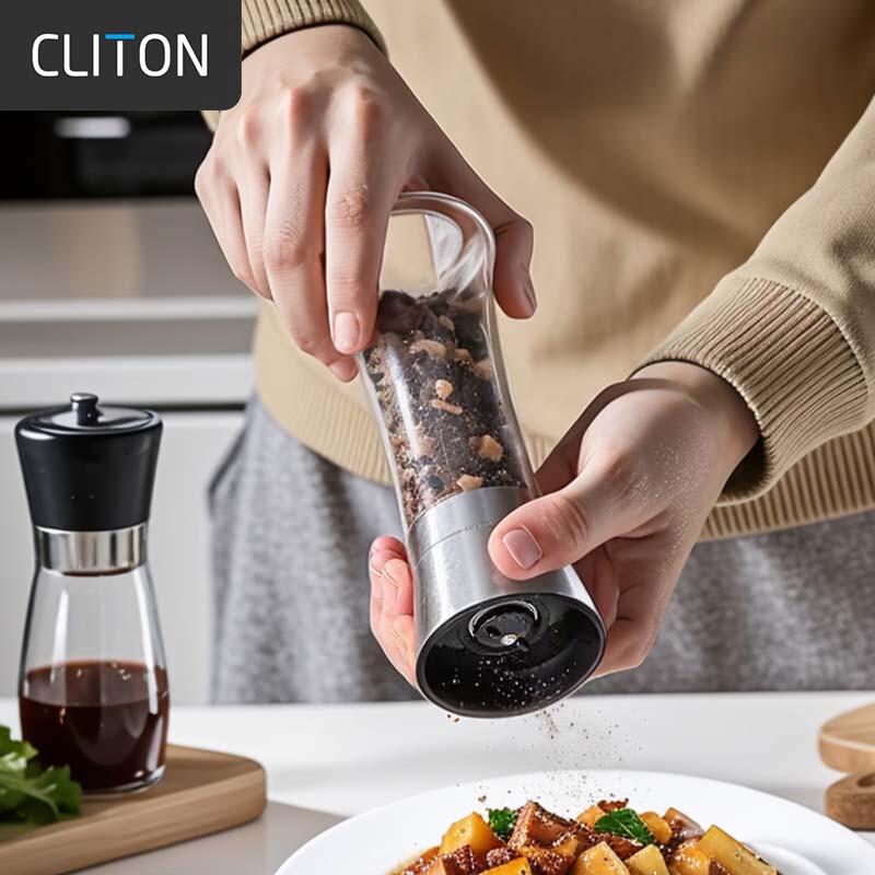 CLITON 304 Stainless Steel Manual Spice Grinder
