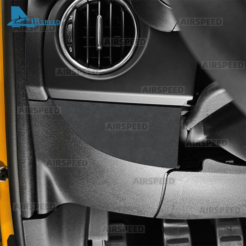Oberes Wildleder für Abarth 595/695 2012-2024 Fiat 500 2008-2024 Aufkleber LHD RHD Auto Beifahrerbox Innenverkleidung Zubehör