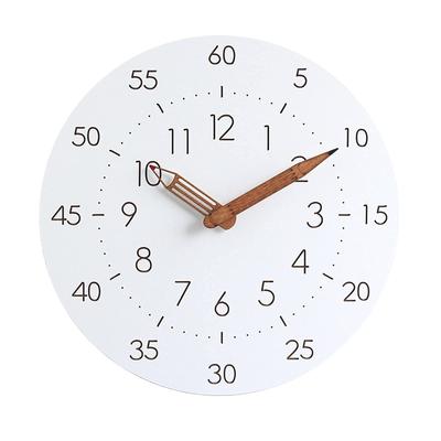 IFEND Wall Clock for Table Educational Continuous Second Large Arabic 30cm Stylish Wall Includes 1 for Students Children, Clock, Clock, Silent, Hand,