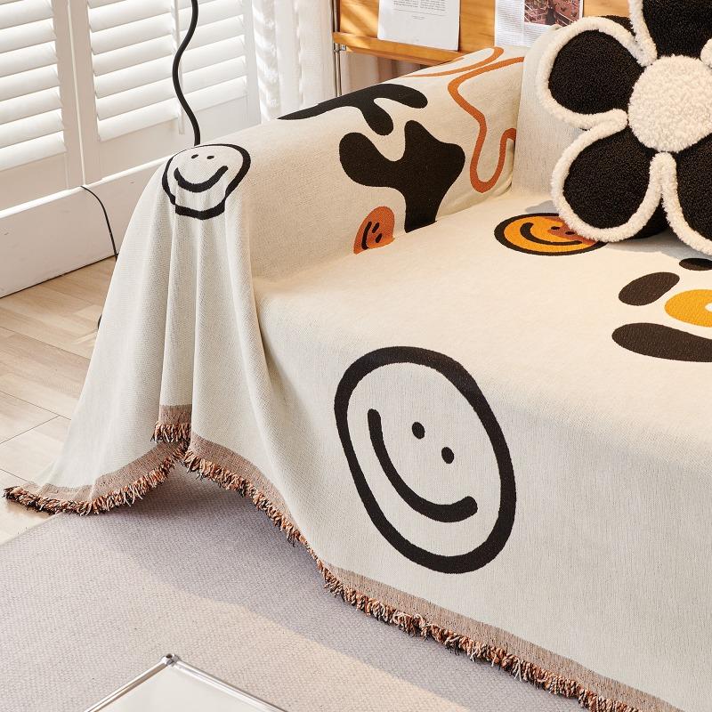 Anti Cat Scratch AB Double-sided Sofa Cover Cloth Machine Washable Chenille Jacquard Sofa Cover