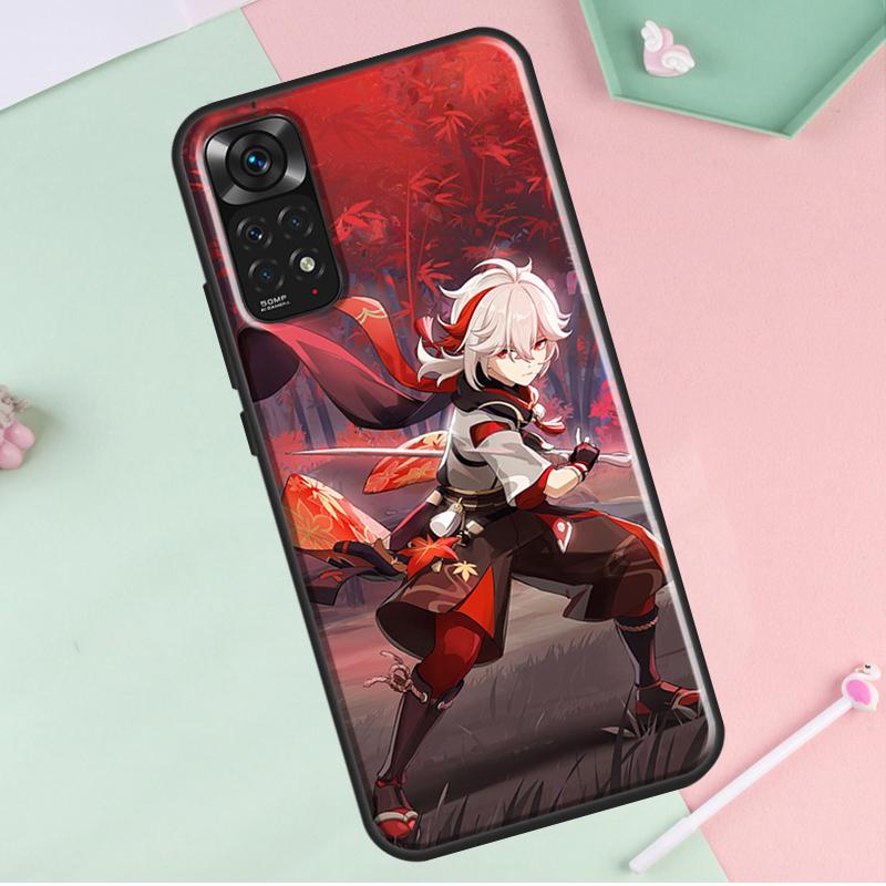 Genshin Impact Kaedehara Kazuha Etui na Redmi Note 12 Pro Plus Do Redmi Note 10 8 9 11 Pro 12S 11S 10S 9S 9C 10C 12C