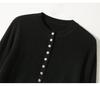 2024 Autumn Women's Round Neck Buttoned Knit Cardigan: European & American Style