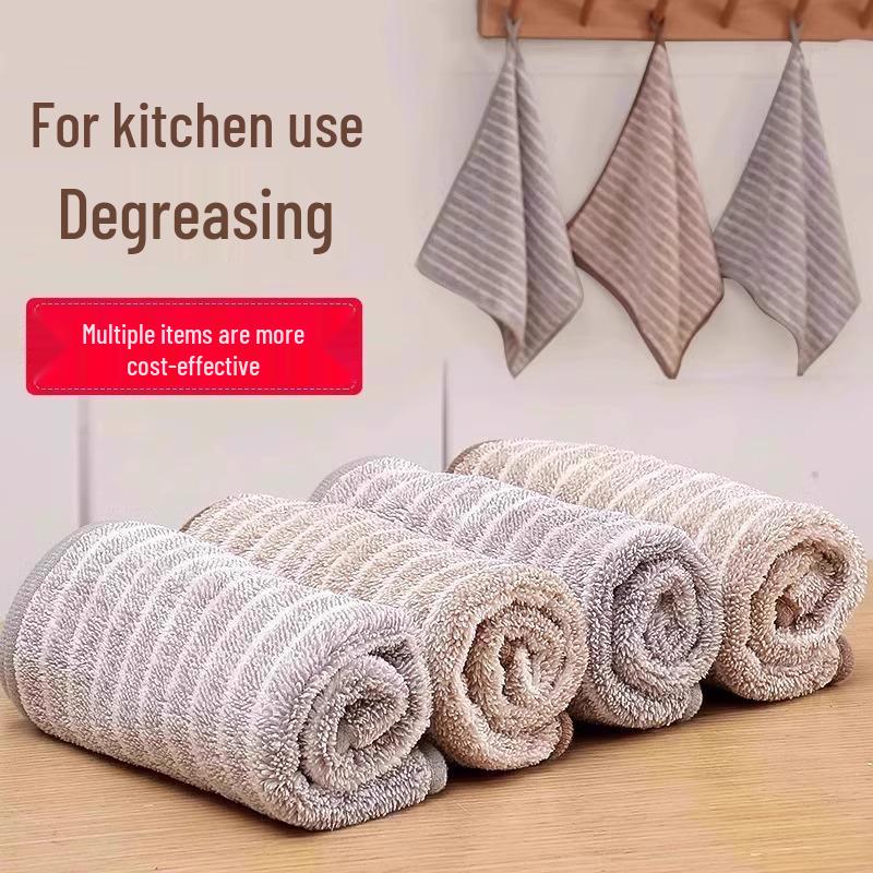 

Нелипкая, впитывающая масло кухонная салфетка для мытья посуды - Легко моющееся бытовое полотенце 10 pieces 25*25cm