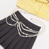 Golden Multilayer Body Chain Y2K Beadeds Body Chain Fashion Pearl Waist Chain  Character Playing