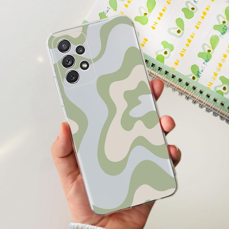 For Samsung Galaxy A32 4G Case Sm-A325F Soft Silicone Stylish Painted Cover Case For Samsung A32 A 32 5G A326B Back Cover Bumper