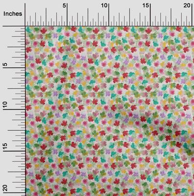 Baumwoll-Flex-Stoff Aquarell-Blumendekor Stoff Bedruckt BTY 40 Zoll