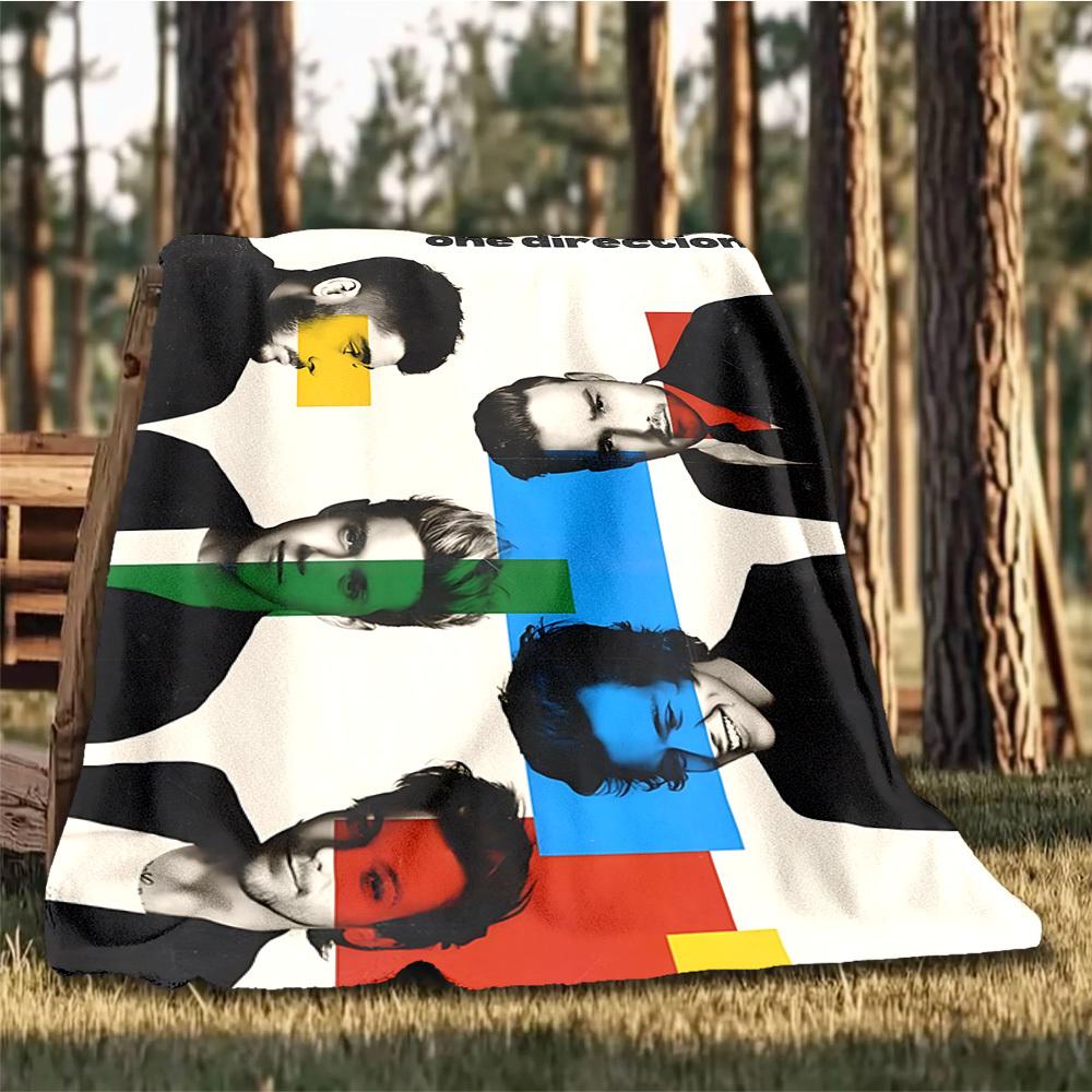 1 Stück One Direction Outdoor Personalisierte Flanelldecke, Weiche, Leichte Personalisierte Flanelldecke, Digitaldruck,