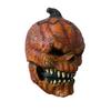Pumpkin Head Mask for Halloween Latex Material Scary Mouth Design Cosplay Prop for Adults