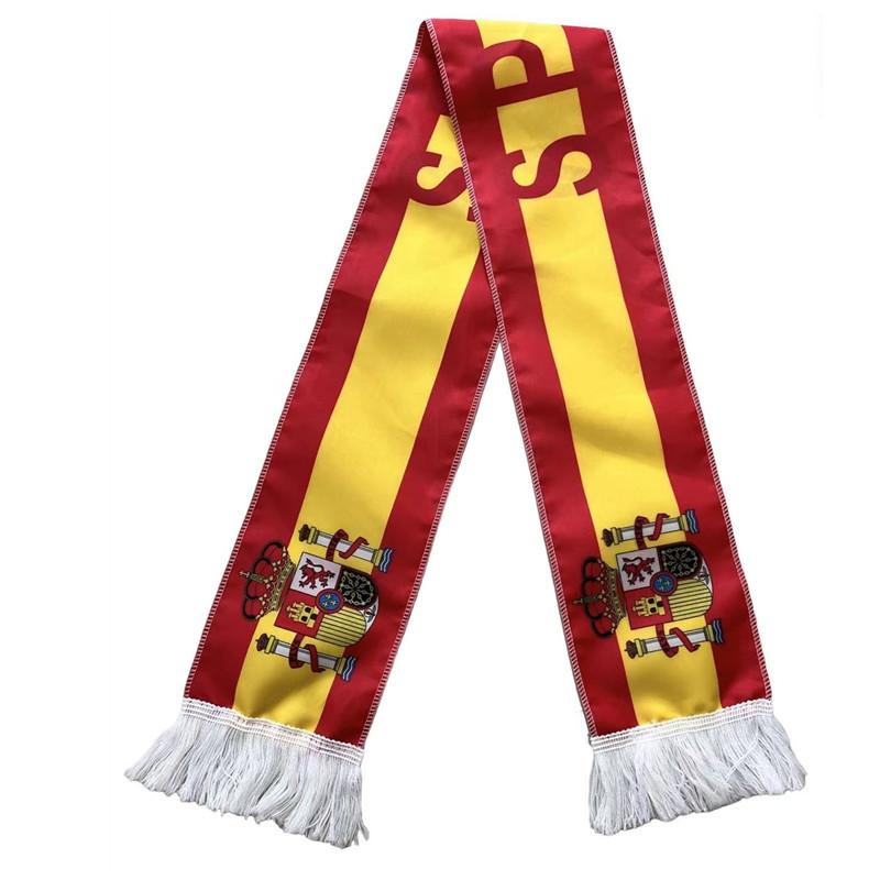 2026 World Cup Scarf Fan Scarf Polyester Neck Warmer Flag Soccer Stadium Team Support Tassel Less