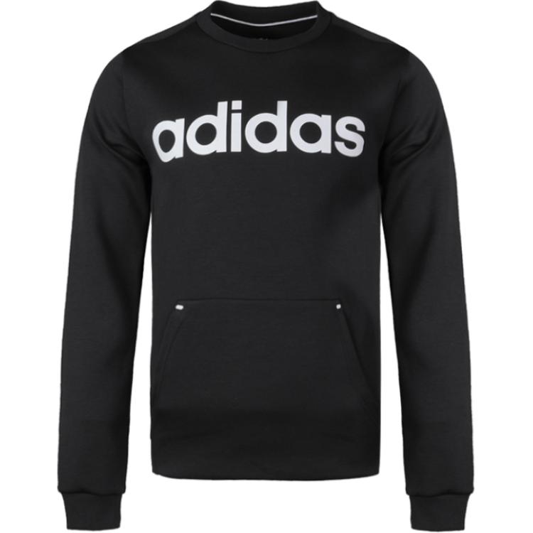 Adidas Neo M C+ Sweatshirt Comfortable Soft Skin-Friendly Versatile Hoodie Men Sweatshirt Black DW8050