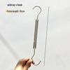 Large Transparent Crystal Acrylic Clothes Hook Clip with Stainless Steel for Socks and Pants